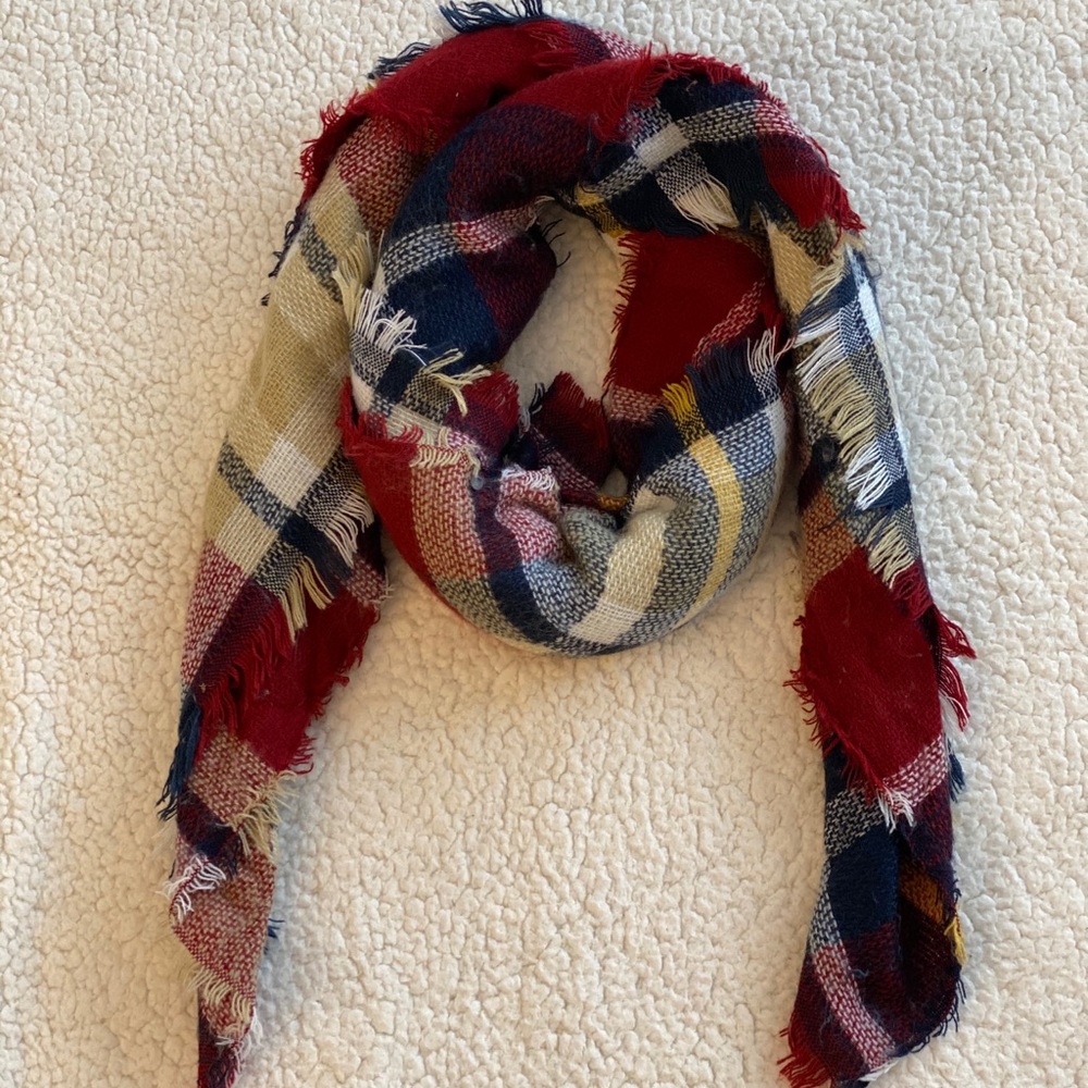 Plaid Blanket Scarf